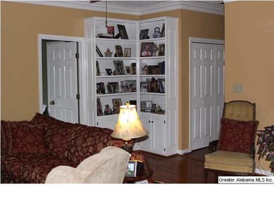 Built in bookshelves
