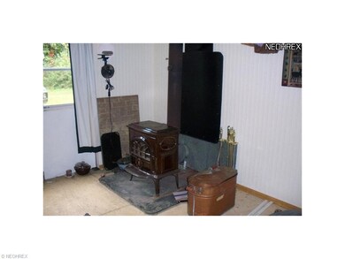 The woodburner heats the area nicly
