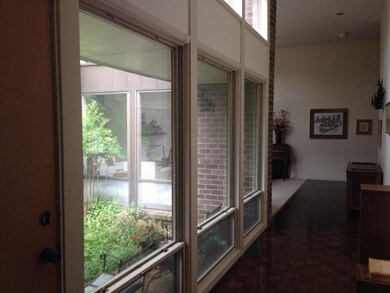 View to enclosed courtyard