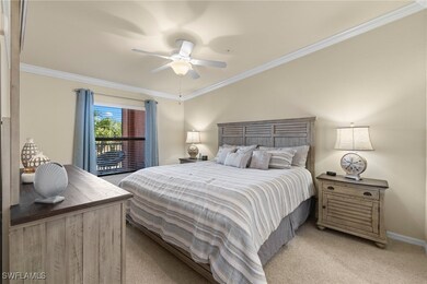 Bedroom featuring a ceiling fan, light colored car
