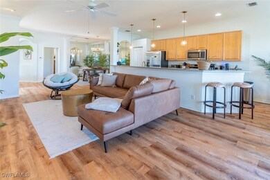 Living area featuring recessed lighting, decorativ