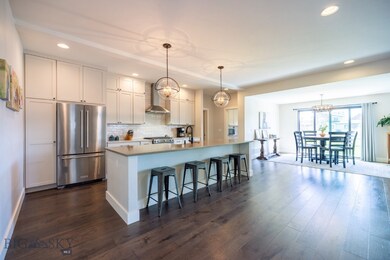 The kitchen is steps from the dining area - and th