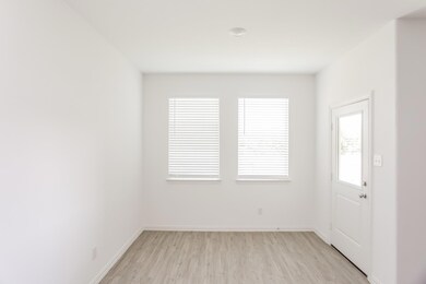 Unfurnished room featuring light wood-type flooring