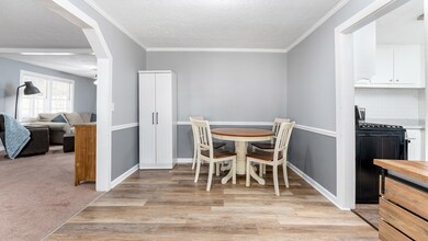 living room, dining room, kitchen