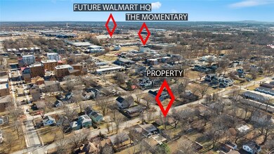 Walking distance to The Momentary and future Walmart Headquarters