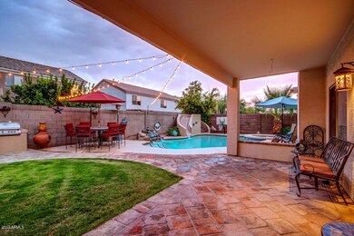 Resort Backyard with Custom Tile