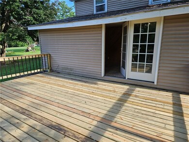 Large deck off family room