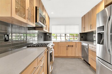 The kitchen may look compact, but it's spacious an