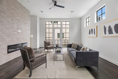 The second floor living space marries timeless ele