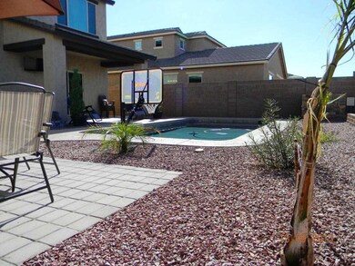 pool and yard andsitting area
