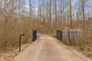 Security gate at entrance to driveway.