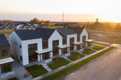 View of aerial view at dusk