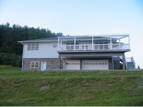 Front View Three Car Garage