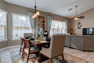 Informal dining area and family room.