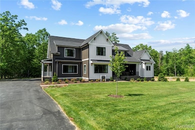 Modern farmhouse style home with covered porch and
