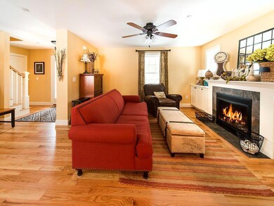 Living Room with Gas Fireplace.