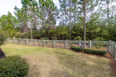 Large fenced side yard