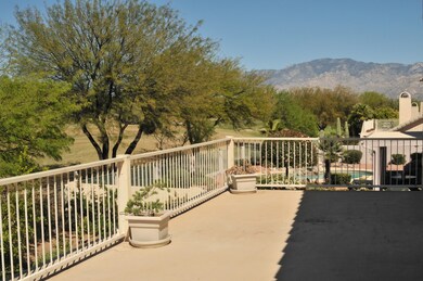 Balcony with mountain view