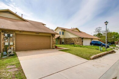 Two car garage, front yard~