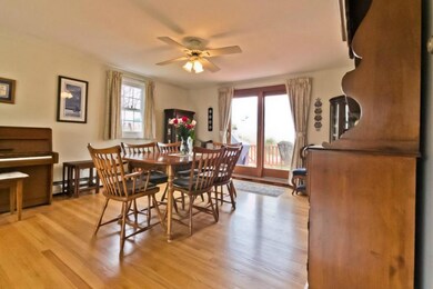 Dining Room with sliders to deck