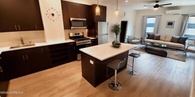 Virtually Staged Kitchen & Living Room