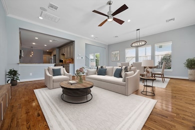 Virtually Staged: Spacious open living area open t