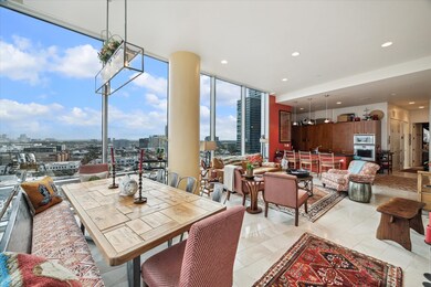 Open concept with breathtaking views of the downtown skyline.