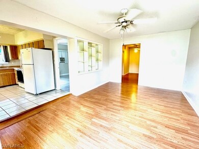 Living room with built in shelves
