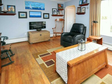Living Room. Wood floors and fresh paint