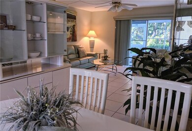 Dining area - clean, crisp decor