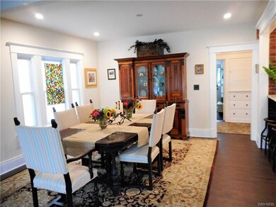 The grand sized Dining Room is sure to please even