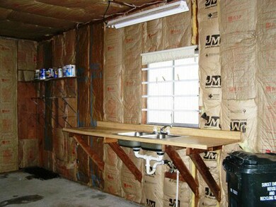 FISH CLEANING STATION IN GARAGE