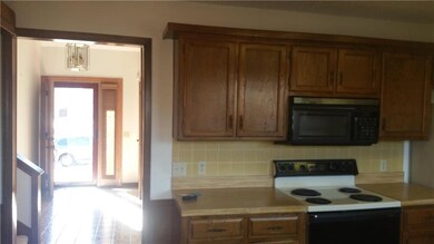 View from kitchen to front door