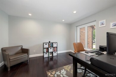 Large Office/den on 1st floor with Recessed Lighti