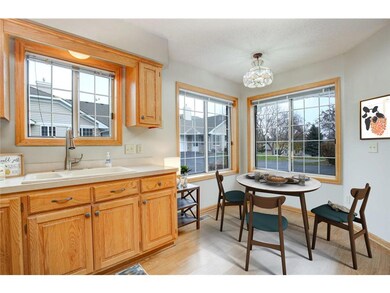 Visually staged dining area
