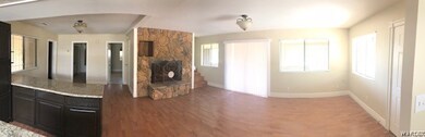 Panoramic Downstairs living/kitchen