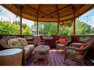 Gazebo is perfect for evening refreshments