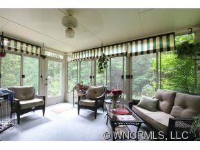 Sunroom overlooking yard