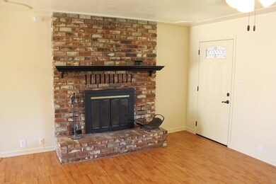 Wood burning fireplace