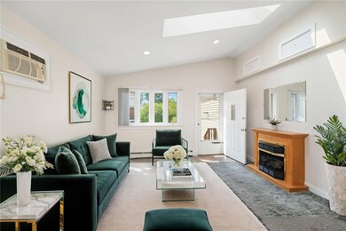 Virtually staged living room