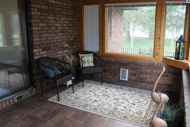 Sunroom was completed with similar materials as th