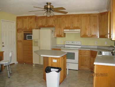 Spacious kitchen with island