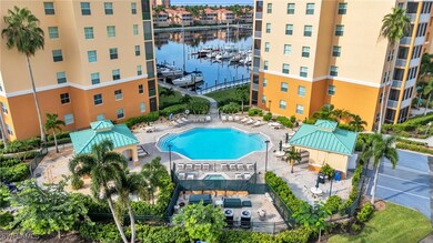 View of swimming pool with a water view