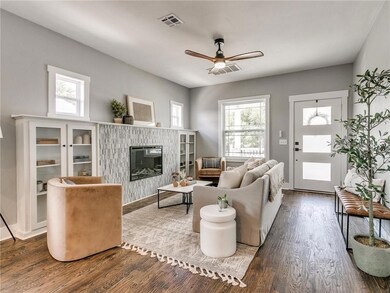 Natural light and new wood floors make it bright a