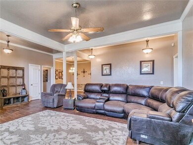 Another view of front living room looking out over