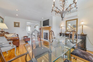 Dining Rm. View to Living Rm. & Fire Pl.