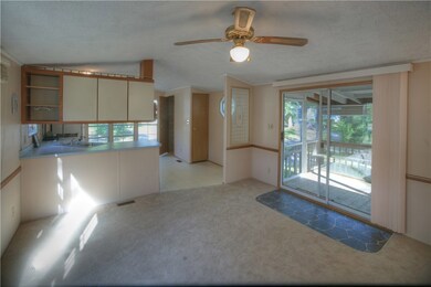Living room open to the Kitchen.