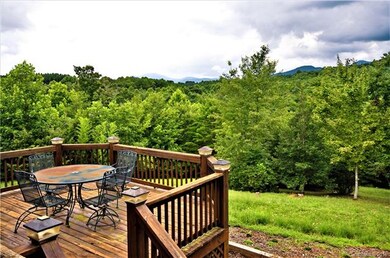 mountain view from tiered deck