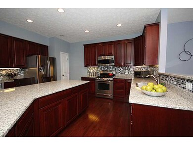 Kitchen. The kitchen has an upgraded over-sized is