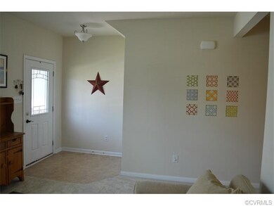 Foyer from Living Room.  Large foyer closet across